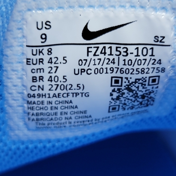 Nike Jordan NU Retro 1 Golf White University Blue FZ4153 101 Men\'s Size 9 New main image 9